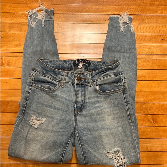 💥Boom Boom Jeans Light Blue Distressed Skinny Jeans💥 - Picture 1 of 3